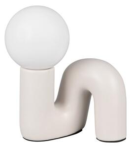 Lampada da tavolo avorio in ceramica (altezza totale 21,5 cm) Quinn – Reality