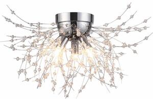 Lampada da soffitto Pearls cromata 3xG9x33W in metallo, dimensioni: 32x48x48 cm, IP20, Reality