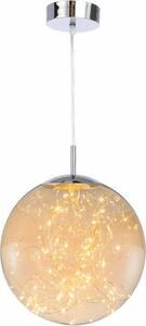 Lampada a sospensione LED Universe cromata 18W, bianco caldo, 1440 lm, vetro, dimensioni: 120x30x30 cm, IP20, Reality