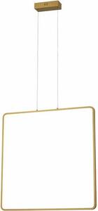 Lampada a sospensione LED Anaya dorata 30W, bianco neutro 2400 lm, acrilico, dimensioni: 120x61x6 cm, IP20, Reality
