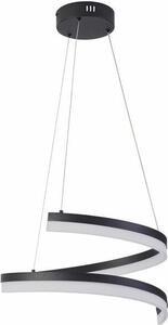 Lampada a sospensione LED Monacor nera 28W, tonalità di bianco, 2240 lm, acrilico, dimensioni: 120x40x40 cm, IP20, Reality