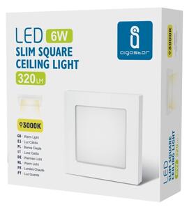 Aigostar - Plafoniera da soffitto a montaggio superficiale LED/6W/230V 3000K 12,2x12,2 cm bianca