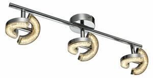 Lampada da soffitto a LED Semic 3W 3000K 1440 lm, metallo nichelato, dimensioni: 12x48x10 cm, IP20, Reality
