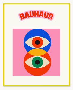 Stampa digitale incorniciata Bauhaus Pink Eye