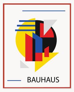 Stampa digitale incorniciata Bauhaus minimal