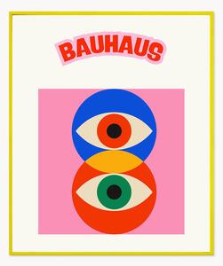 Stampa digitale incorniciata Bauhaus Pink Eye