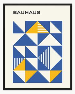 Stampa digitale incorniciata Bauhaus Blue Poster