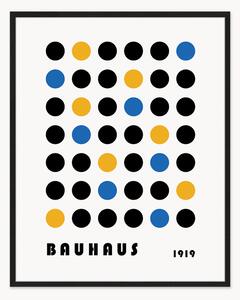 Stampa digitale incorniciata Bauhaus Abstract Dots