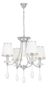 Lampadario classico cromato con cristalli DOMINNI W4