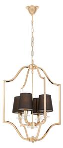 Lampadario dorato e nero moderno ORLANDO W4