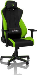 Nitro Concepts S300 Gaming Chair - Sedia da ufficio - Rivestimento in tessuto - 135 kg - Verde atomico