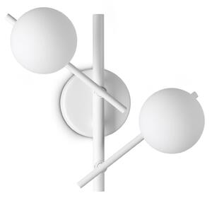 Applique Atlas 2 Luci G9 4W Bianca Dimmerabile Metallo/Vetro Ideal Lux