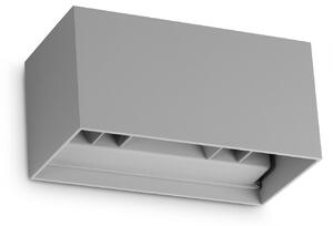 Applique Esterno Atom LED 25W Luce Calda 3000K Grigia Ideal Lux