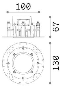 Faretto Da Incasso Collezione BEYOND 10W Luce Calda Bianco Metallo Ideal Lux