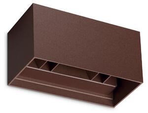 Applique Per Esterno Atom LED 25W Luce Calda Coffee IP54 Ideal Lux