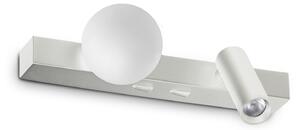 Applique Binomio 2 Luci LED 6W Luce Calda Bianco Dimmerabile Ideal Lux