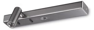 Applique Bonne Nuit 2 Luci Led 6.5W Luce Calda Nickel Ideal Lux