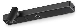 Applique Bonne Nuit 6.5W LED Luce Calda Nero Ideal Lux