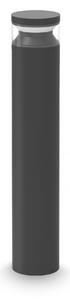 Lampada Esterno Boeing LED 14W Luce Calda 3000K Nero Metallo/Vetro Ideal Lux