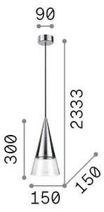 Lampada A Sospensione Collezione CONO GU10 Ottone Altezza Regolabile Ideal Lux