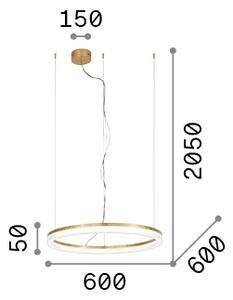 Lampadario a Sospensione Crown Luce Calda 31W Nero Regolabile Ideal Lux