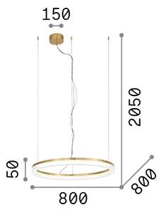 Lampada A Sospensione Collezione CROWN LED 43W Luce Calda Bianca Ideal Lux