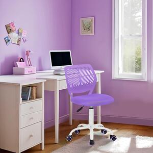 Sedia da scrivania per bambini FurnitureR, sedia girevole regolabile in altezza con piccolo schienale