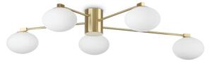 Ideal Lux Hermes PL5 D90 lampada da soffitto a 5 luci con bracci in metallo