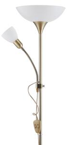 EGLO 82844 - Lampada con piedistallo UP 2 1xE27/60W + 1xE14/25W ottone