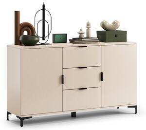 Comò LANA K-150S Beige (Champagne) - MOBILE A 2 ANTE CON CASSETTI