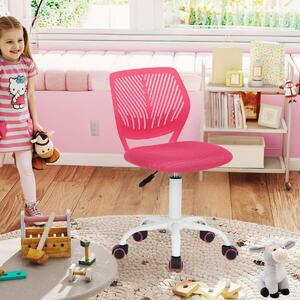 Sedia da scrivania per bambini FurnitureR, sedia girevole regolabile in altezza con piccolo schienale