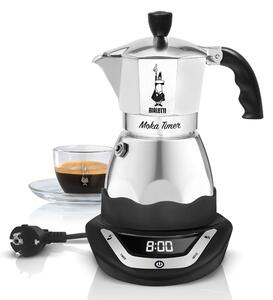 Caffettiera moka espresso con timer incorporato per tutti quelli che amano svegliarsi ogni mattina con l'aroma del caffè già pronto