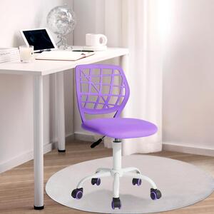 Sedia da scrivania per bambini FurnitureR, sedia girevole regolabile in altezza con piccolo schienale