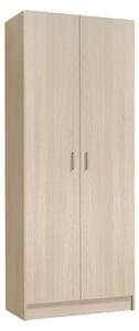 Dmora - Armadio multiuso a 2 ante, modello Charleston, ideale come porta scope, porta scarpe o scaffale
