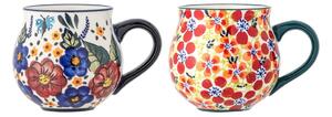 Tazze in set in gres 2 pz 330 ml Florist – Bloomingville