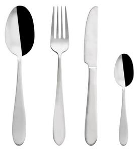 Posate argentate in acciaio inox 24 pz Mirror – Orion