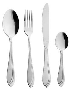 Posate argentate in acciaio inox 24 pz Satin – Orion