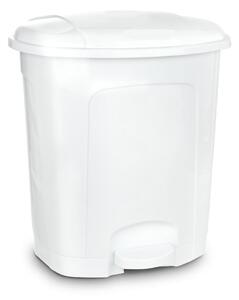 Cestino per la spazzatura bianco in plastica con pedale 3 l – Orion