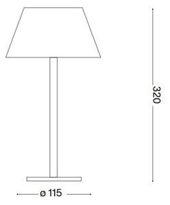 Ideal Lux - Lampada LED dimmerabile touch PURE LED/1,5W/3,7V CRI 90 IP54 nera