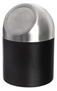 Cestino per la spazzatura nero in acciaio inox 1,2 l BLACK – Orion