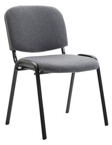 Sedia visitatore Ken tessuto grigio