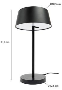 Lindby Milica Lampada da tavolo LED, nera, dimmerabile