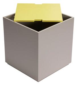 Cassapanca in legno di frassino giallo-grigio 40x45 cm Vault - Hübsch