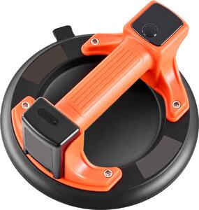 Ventosa elettrica, sollevatore per vetro a vuoto da 203 mm con display digitale per la potenza di aspirazione e il livello della batteria, capacità di sollevamento massima 200 kg. Ventosa per sollevare piastrelle e granito (confezione da 1)