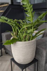 Capi Fioriera Rotonda Waste Rib 43x41 cm Beige Terrazzo