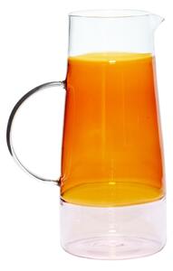 Caraffa arancione in vetro Lemonade - Hübsch