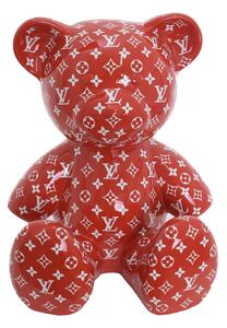 TEDDY LOUIS VUITTON MONOGRAM 35 CM NAOR RED