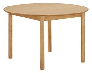 Tavolo da pranzo rotondo con effetto rovere allungabile con estensione ø 120 cm Bundaberg – House Nordic
