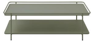 Tavolino da salotto verde in metallo 55x110 cm Yuba – Unique Furniture