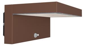 Applique LED Solare Minimal Corten con Sensore di Movimento Colore Bianco Naturale 4.000K